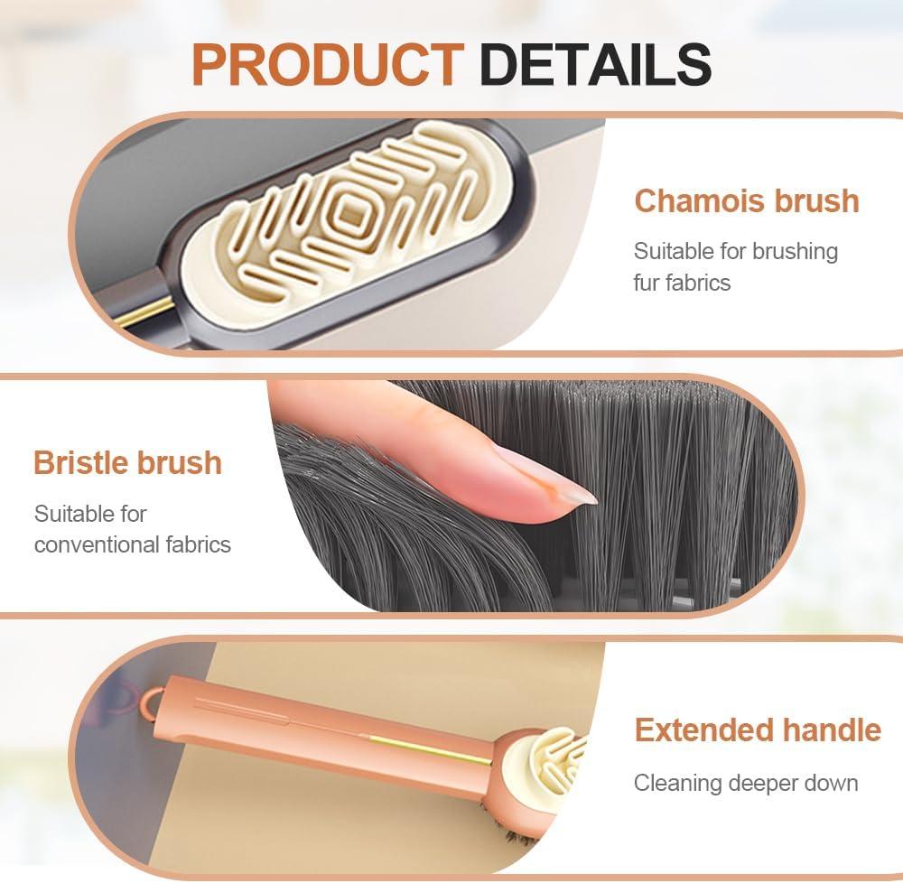 image:image2 in 1 Scrub Suede Shoe Brush 2025 New Portable Shoe Cleaner MultiPurpose Nubuck Cleaner for Handbags Soft Bristle Brush for Sofa and Coats Leather Cleaning Brush for Men and Women BlackWhite