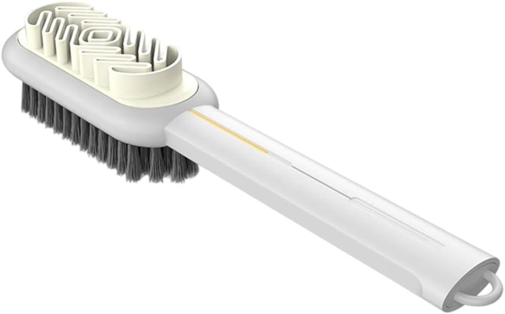 image:image2 in 1 Scrub Suede Shoe Brush 2025 New Portable Shoe Cleaner MultiPurpose Nubuck Cleaner for Handbags Soft Bristle Brush for Sofa and Coats Leather Cleaning Brush for Men and Women BlackWhite