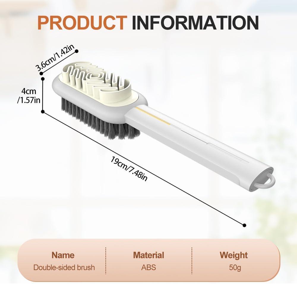 image:image2 in 1 Scrub Suede Shoe Brush 2025 New Portable Shoe Cleaner MultiPurpose Nubuck Cleaner for Handbags Soft Bristle Brush for Sofa and Coats Leather Cleaning Brush for Men and Women BlackWhite