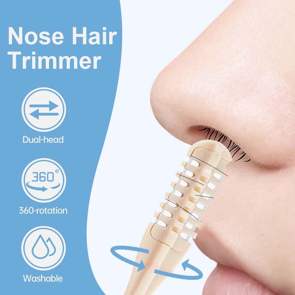 image:image2in1 Nose Hair Cutter amp Ear Picker 2025 Upgraded DoubleSided Nostril Hairs Remover Tool with 360 Rotating Blade Portable Manual Nose Hair Trimmer for Men amp Women 66