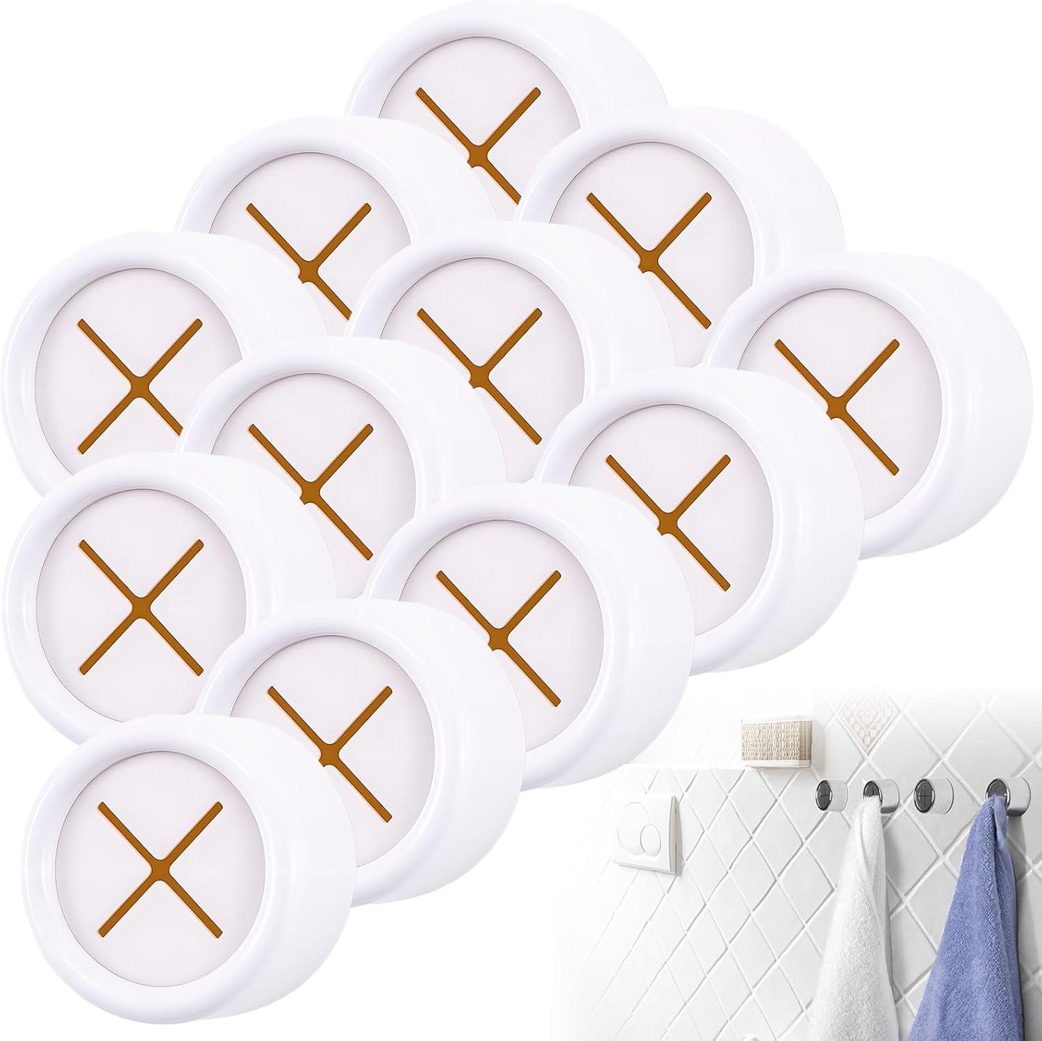 image:image6PCS12PCS Creative Towel Hook 2025 Upgraded Wall Mounted Towel Hook Compact Kitchen Organizer Durable Stainless Steel Towel Hooks for Home Kitchen and Bathroom 6 SliverWhite