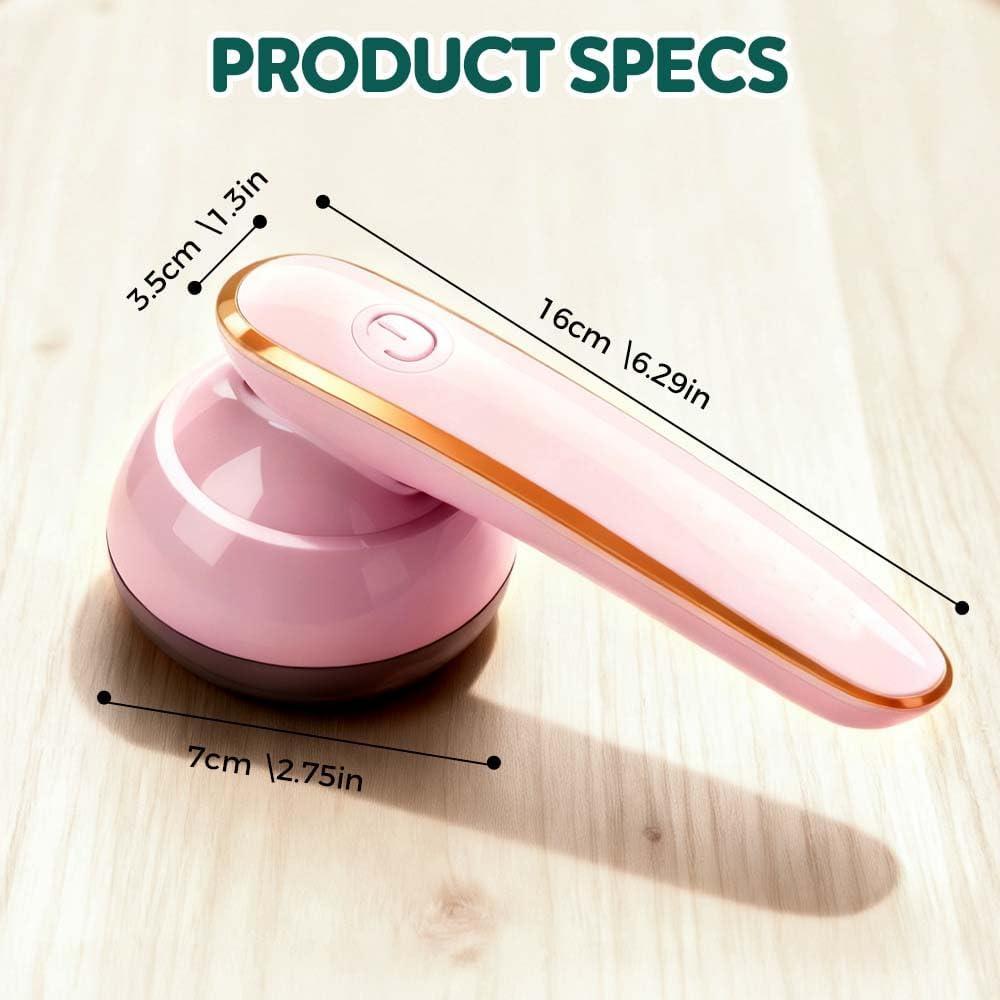 image:imageRechargeable Fabric Shaver 2025 New Electric Lint Remover MultiFunctional Pill Remover for Clothes and Furniture Portable Sweater Defuzzer for Home Use WhitePink