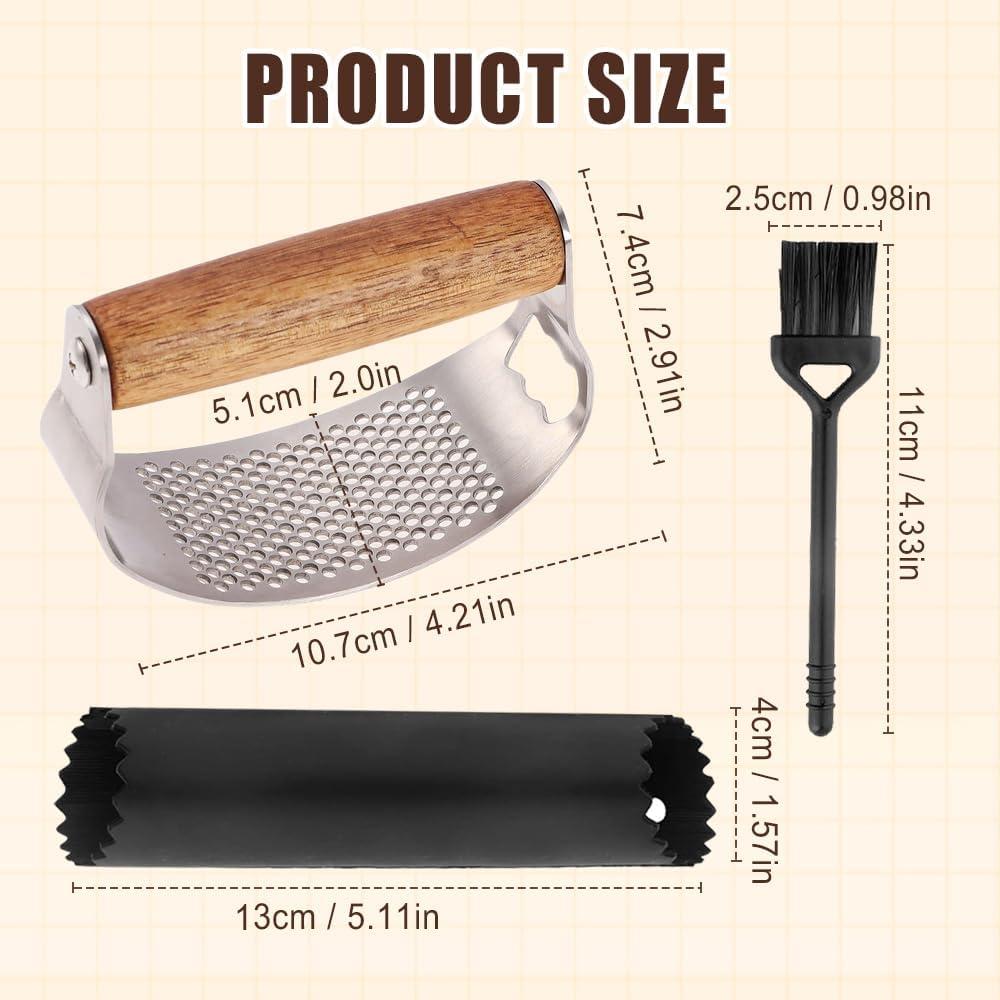 image:imageStainless Steel Garlic Presser 2025 Upgraded Rocker Professional Garlic Press Ergonomic Garlic Crusher for Home Kitchen Use Heavy Duty Mincer Tool Garlic Chopper Garlic Presser Mincer 22
