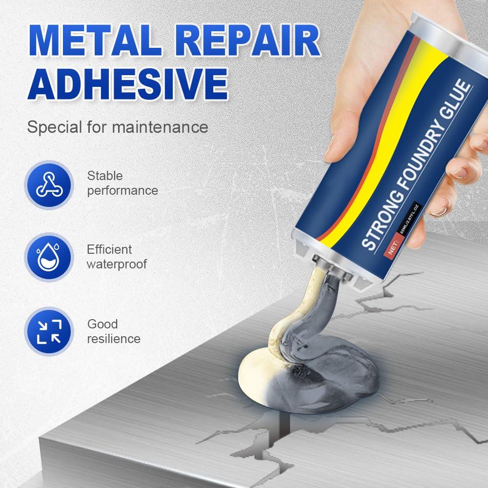 image:imageStrong Foundry Glue 2025 Upgraded Metal Resistant Casting Repair Enhanced Casting Glue Repair for Repairing All Surfaces 85ml Premium Liquid Welding Filler 2PC2PC