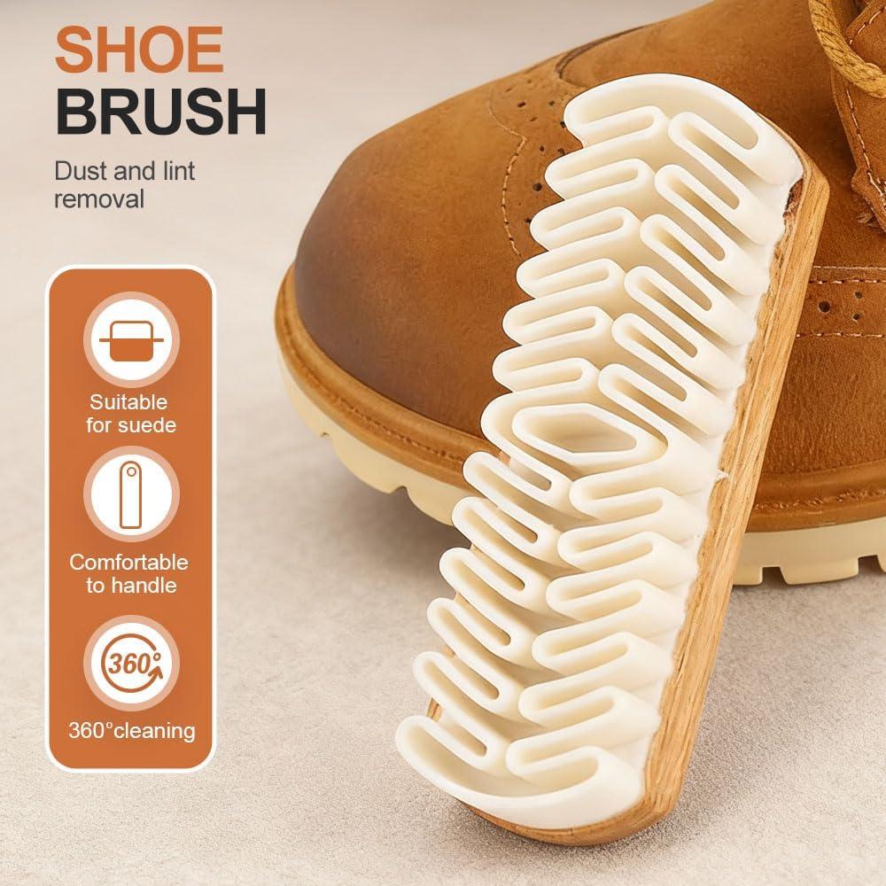 image:imageSuede Shoe Brush and Eraser 2026 Upgraded Suede Brush and Eraser MultiPurpose Nubuck Cleaner for Shoes Bags Jacket Purse Sofa with Wooden Handle Leather Cleaning Brush 23