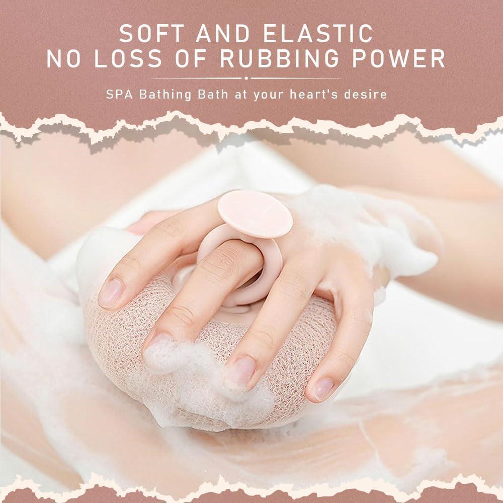 image:imageSuper Soft Sunflower Suction Cup Bath Ball 2025 Upgraded Exfoliating Shower Brushes 2PCS Magic Exfoliating Bath Sponge Sponge Mesh Pouf Shower Ball for Men Women Shower 2PCApricotPurple2pcapricotyellow