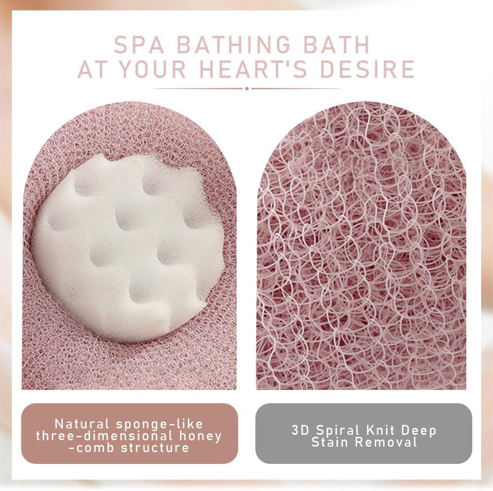 image:imageSuper Soft Sunflower Suction Cup Bath Ball 2025 Upgraded Exfoliating Shower Brushes 2PCS Magic Exfoliating Bath Sponge Sponge Mesh Pouf Shower Ball for Men Women Shower 2PCApricotPurple4pcsmix