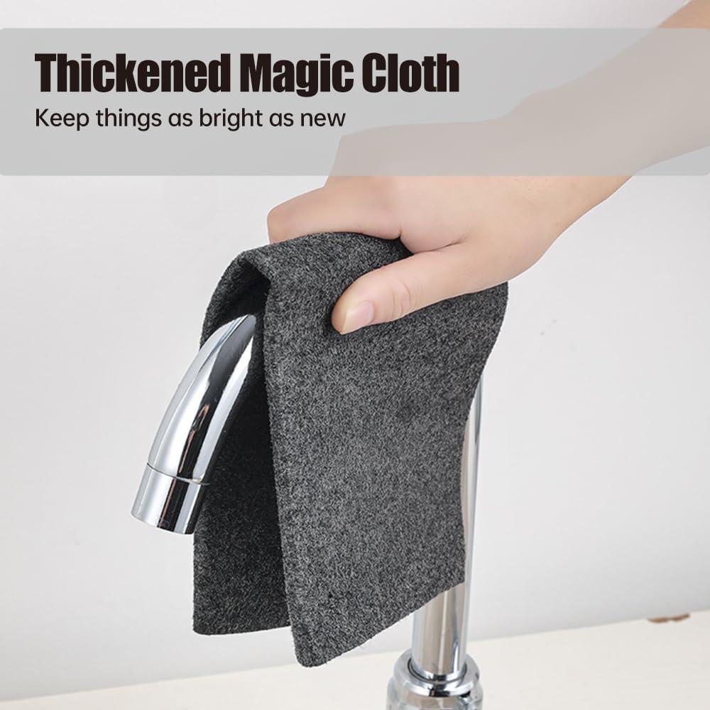 image:imageThickened Magic Cleaning Cloth 2025 Upgraded Reuseable Window Cleaning Cloth Set with Streak Free Microfiber Cloth Microfiber Cleaning Rag for Glass Cars Kitchen Bathroom 10PC1181X1181 in15pc1574x1181 In