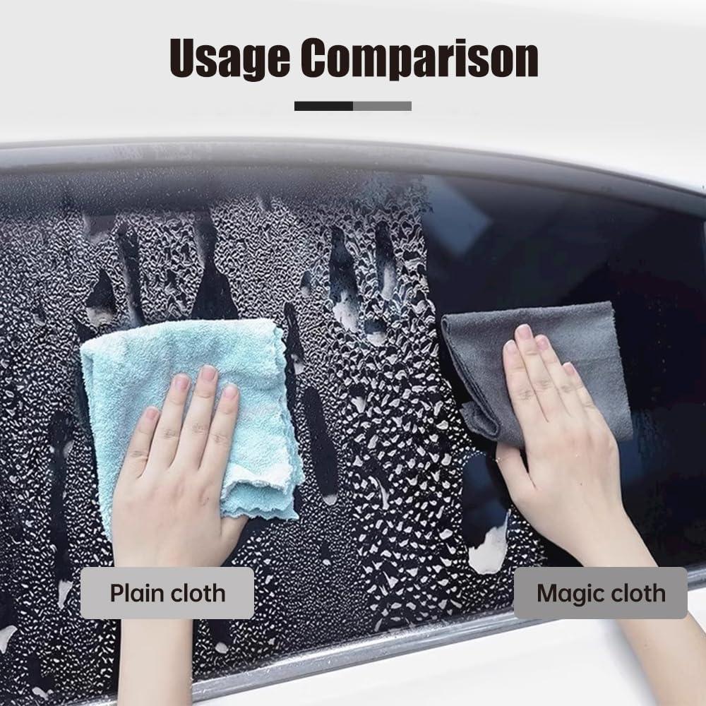 image:imageThickened Magic Cleaning Cloth 2025 Upgraded Reuseable Window Cleaning Cloth Set with Streak Free Microfiber Cloth Microfiber Cleaning Rag for Glass Cars Kitchen Bathroom 10PC1181X1181 in10pc1574x1181 In
