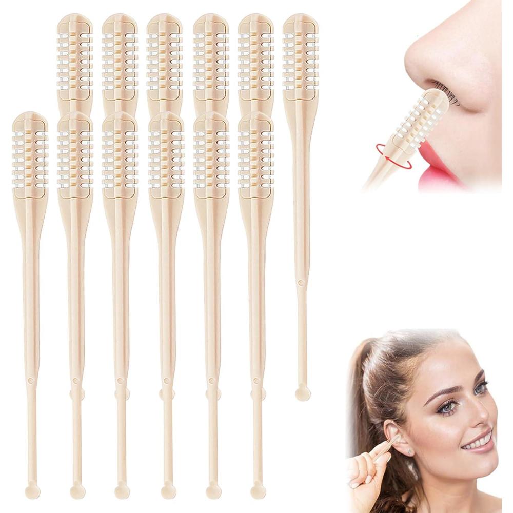 image:image2in1 Nose Hair Cutter amp Ear Picker 2025 Upgraded DoubleSided Nostril Hairs Remover Tool with 360 Rotating Blade Portable Manual Nose Hair Trimmer for Men amp Women 612