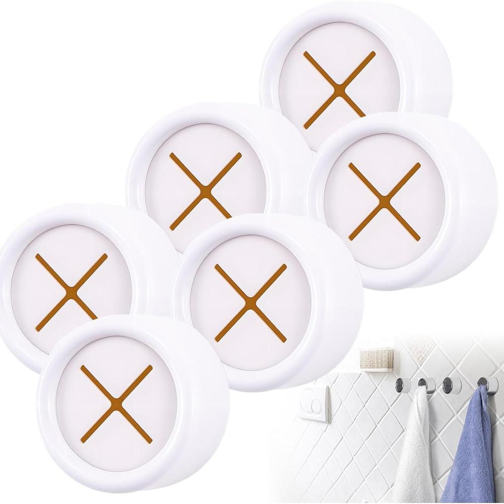 image:image6PCS12PCS Creative Towel Hook 2025 Upgraded Wall Mounted Towel Hook Compact Kitchen Organizer Durable Stainless Steel Towel Hooks for Home Kitchen and Bathroom 6 SliverWhite