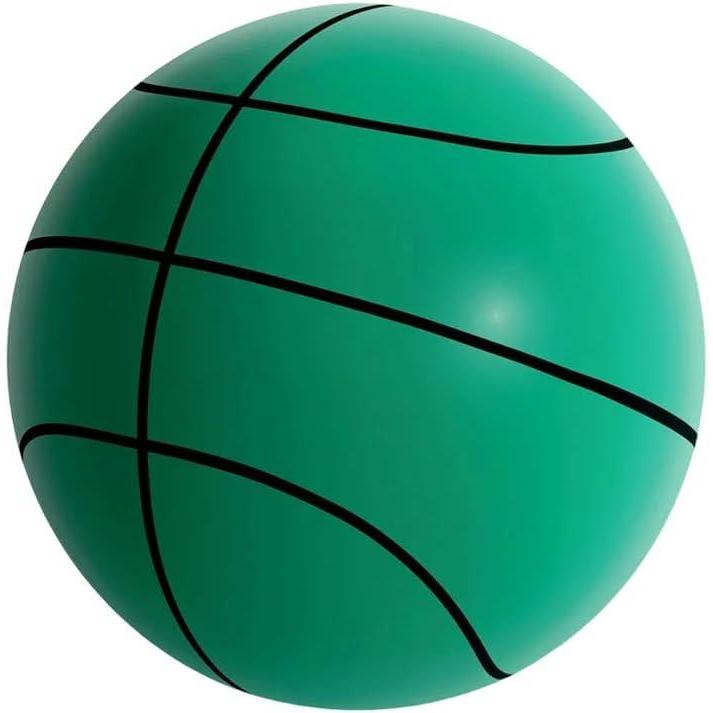 image:imageSilent Basketball 2025 Upgrade Quiet Foam Basketballs for Indoor Durable Dribbling Ball for Apartments Noiseless Soft Washable Higher Bounce Basketball for TrainingGreen