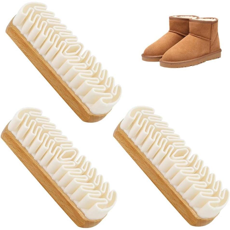 image:imageSuede Shoe Brush and Eraser 2026 Upgraded Suede Brush and Eraser MultiPurpose Nubuck Cleaner for Shoes Bags Jacket Purse Sofa with Wooden Handle Leather Cleaning Brush 23