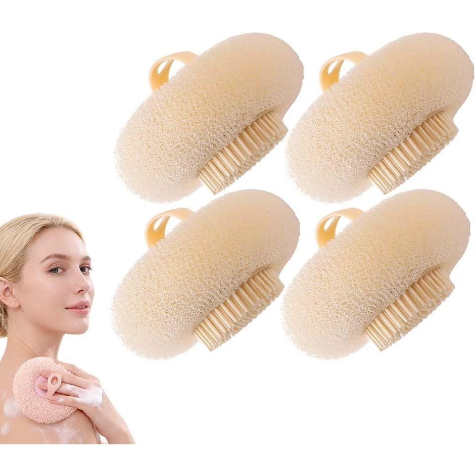 image:imageSuper Soft Sunflower Suction Cup Bath Ball 2025 Upgraded Exfoliating Shower Brushes 2PCS Magic Exfoliating Bath Sponge Sponge Mesh Pouf Shower Ball for Men Women Shower 2PCApricotPurple4pcsyellow2