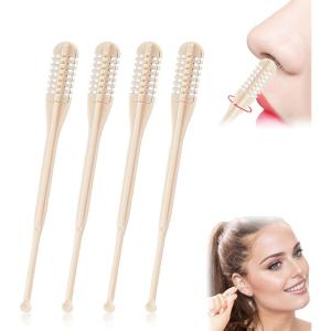 2-in-1 Nose Hair Cutter & Ear Picker, 2025 Upgraded Double-Sided Nostril Hairs Remover Tool with 360° Rotating Blade, Portable Manual Nose Hair Trimmer for Men & Women (6)(4)