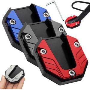 Motorcycle Kickstand Foot Side Stand Extension, 2026 New Heavy Duty Anti-Skid Enlarged Kickstand Plate, Universal MotorcycleSide Stand Extension Pad for All Bikes (3PC, MIX1)(3PC  MIX1)