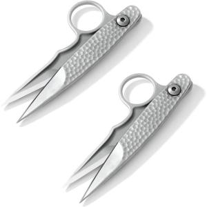 Premium Tailor Scissors, 2025 Upgraded Stainless Sewing Scissors, Thread Snips Trimming Nipper, Small Stainless Fabric Sewing Scissor for Gift Wrapping Yarn, Sewing Supplies (1)(2)