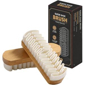 Suede Shoe Cleaner Kit, 2026 New Rubber Polish Eraser with Soft Bristle Brush for Suede Cleaner and Nubuck Brush(1 Set（2pcs）)