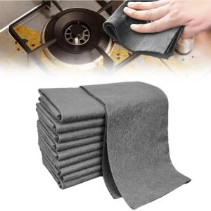 Thickened Magic Cleaning Cloth, 2025 Upgraded Reuseable Window Cleaning Cloth Set with Streak Free Microfiber Cloth, Microfiber Cleaning Rag for Glass, Cars, Kitchen, Bathroom (10PC(11.81X11.81 in))(15pc(15.74×11.81 In))