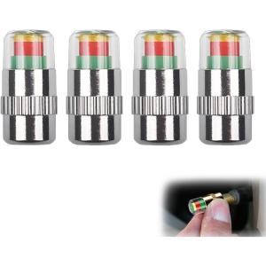 Tire Pressure Monitoring Valve, 2026 New 2.4Bar 36 PSI Tire Pressure Sensor Indicator with Easy-to-Read 3-Color for Car Owners, Universal Car Tire Pressure Monitor, Fits Most Cars (8PCS, Gold)(4PCS  Sliver)