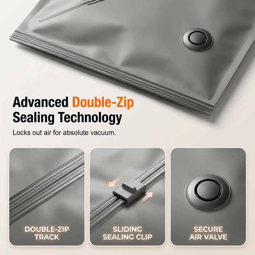 image:imageTravel Vacuum Bags with Cordless Electric Pump 2026 Upgraded Portable Space Saver Bags Carryon Compression for Luggage amp Seasonal Storage 2020