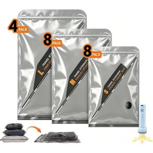 Travel Vacuum Bags with Cordless Electric Pump, 2026 Upgraded Portable Space Saver Bags, Carry-on Compression for Luggage & Seasonal Storage (20)(20)