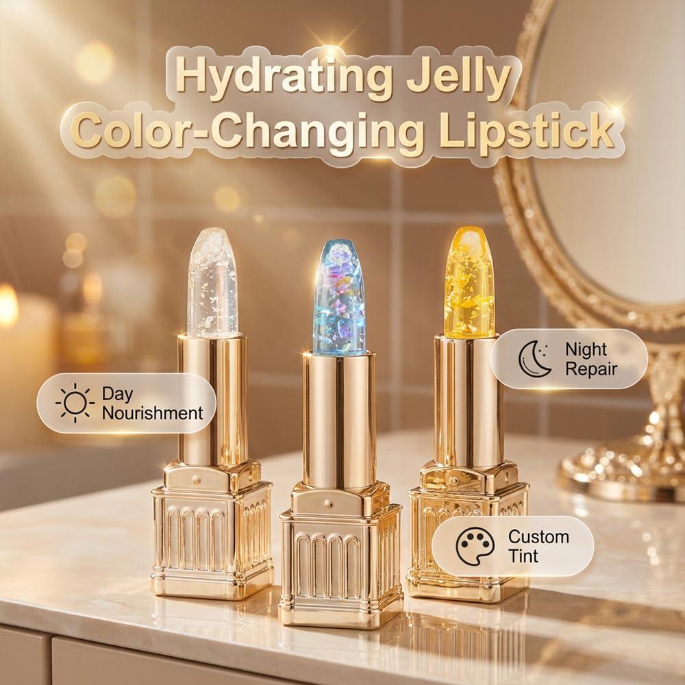 image:imageColor Changing Lipstick for Older Women 2026 Upgraded SkinAdaptive Lipsticks PH Lipsticks Color Changing Long Lasting Moisturizing Tinted Lip Balm for All Skin Tones GoldGold